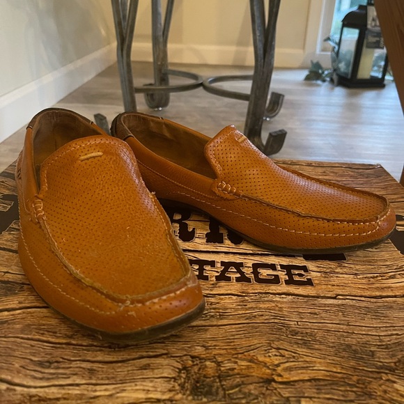 Madden tan loafers for men. - Picture 1 of 5